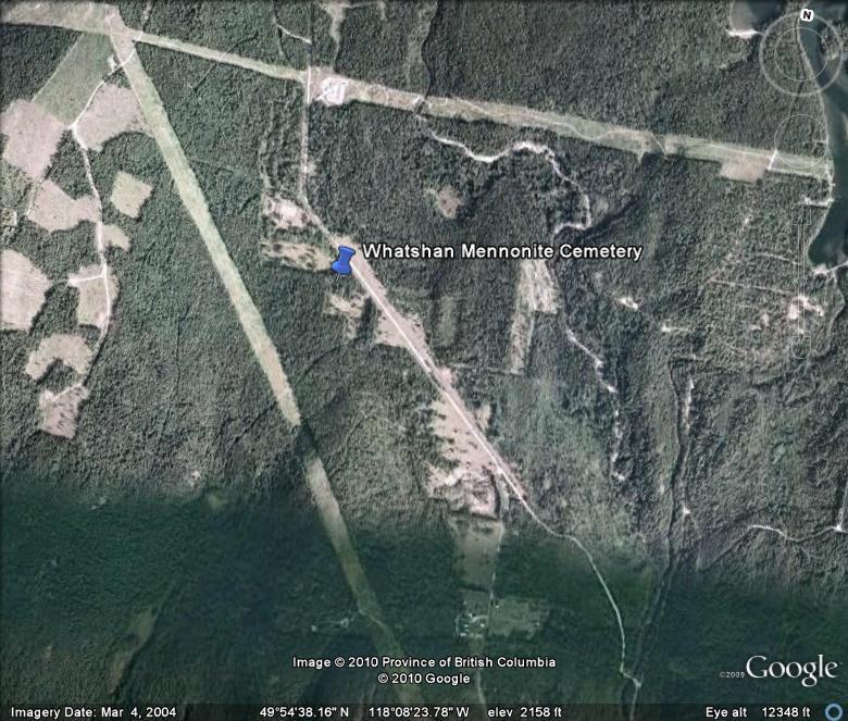 Whatshan Mennonite Cemetery Google Map