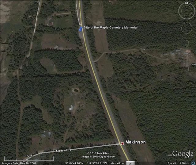 Google Map - Maple Cemetery