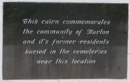 Burton Old Cemetery Plaque