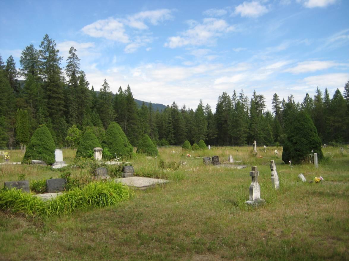 inside cemetery