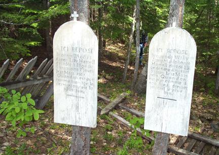 Two Markers of the Comapix Cemetery