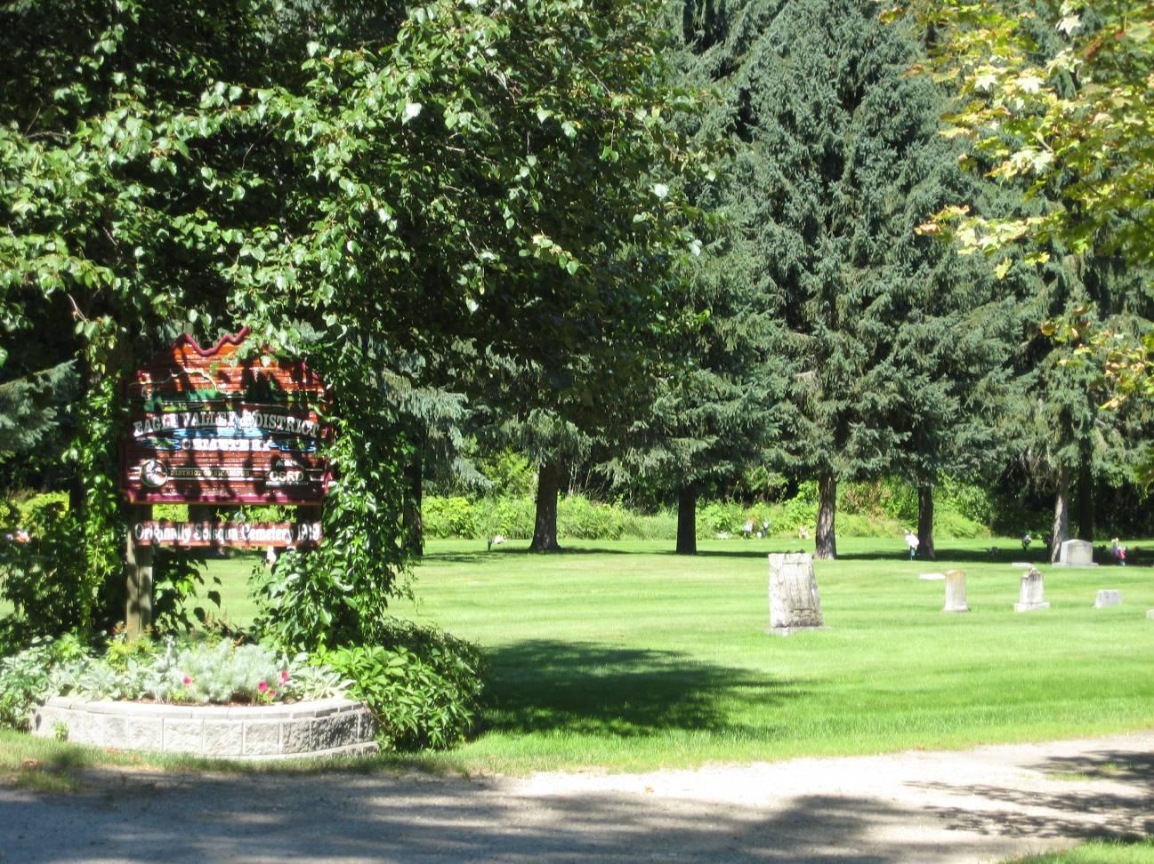 Inside of Eagle Valley & District Cemetery