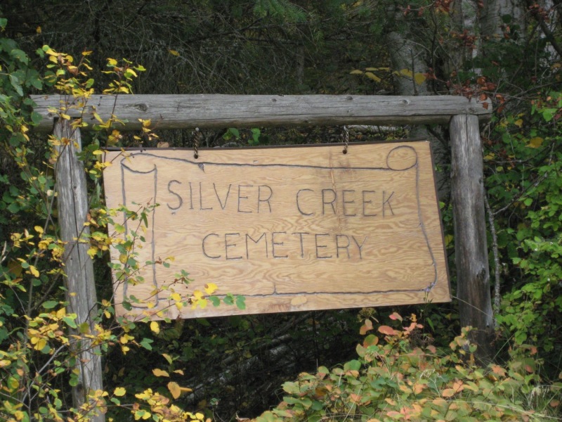 Silver Creek Cemtery, sign