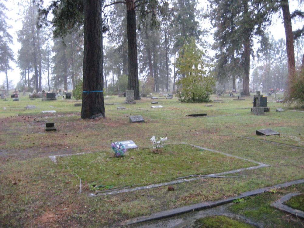 inside cemetery