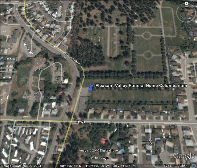 Google View of Vernon Columbarium Location