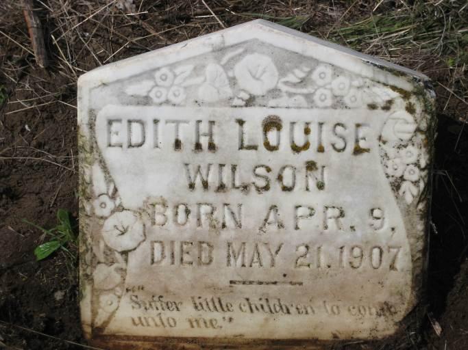 Marker Of Edith Louise Wilson