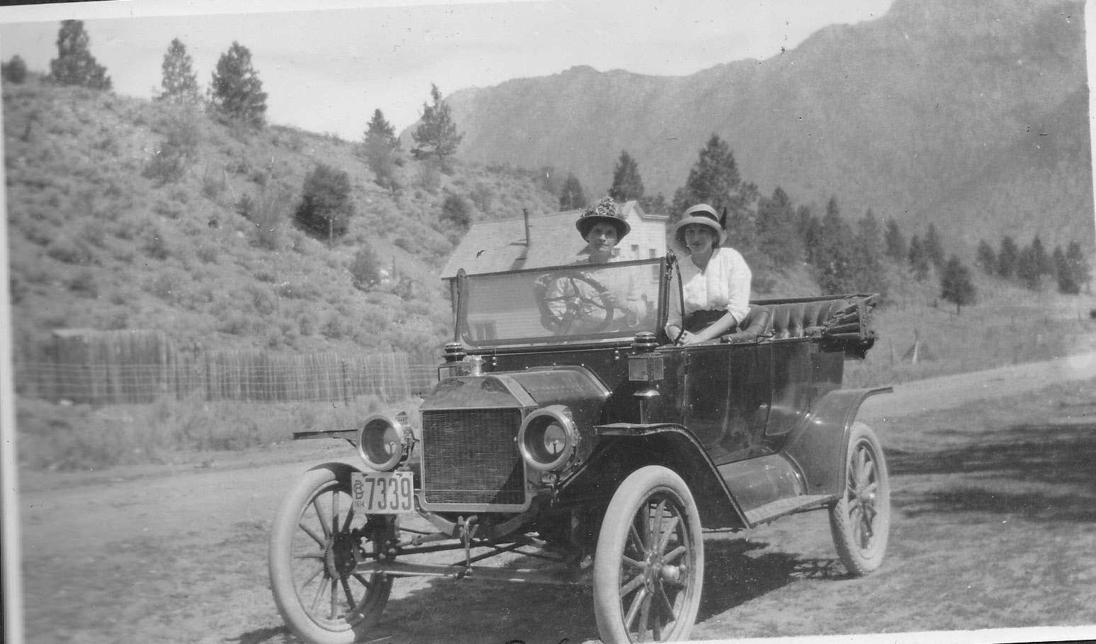 Effie Williams & Doris Costerton at Lillooet, BC 1914