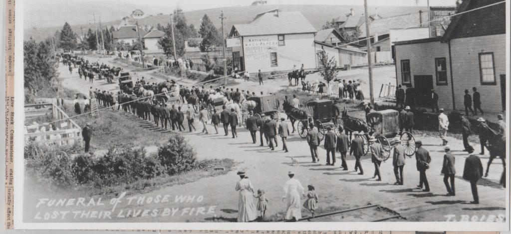  Funeral Procession Okanagan Hotel Fire