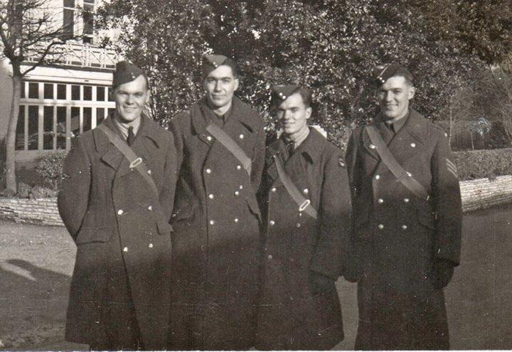 Percy, Ernie, Lloyd and Cliff Passmore January 1942 at a Passmore Reunion at Bournemouth